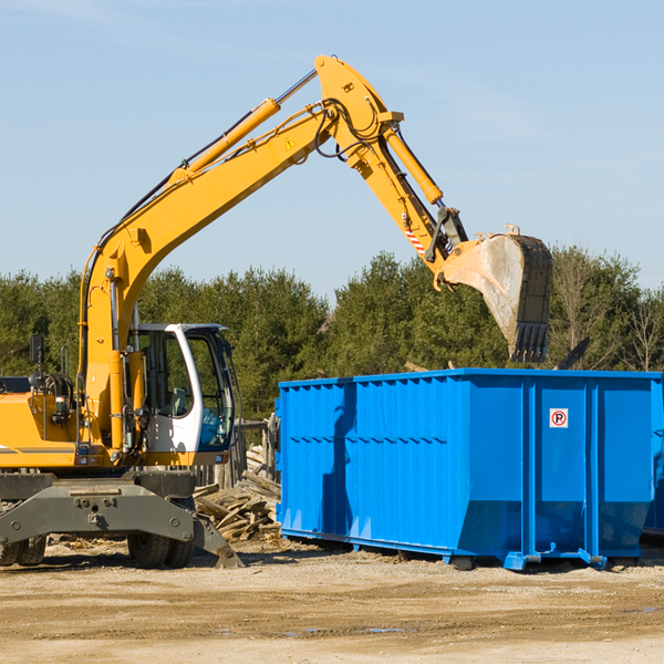 can i pay for a residential dumpster rental online in Saffell